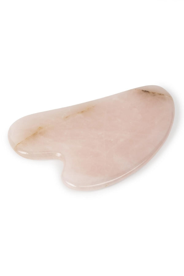 Pembe Kuvars Taşı Gua Sha Masaj Aleti (Kalp)