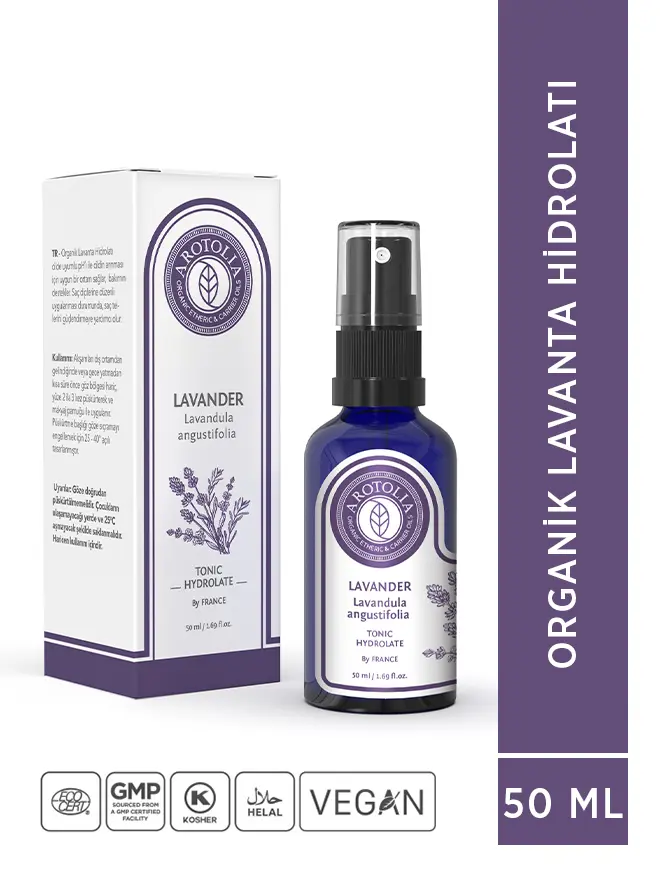 Organik Lavanta Hidrolatı 50 ml - LAVANDER